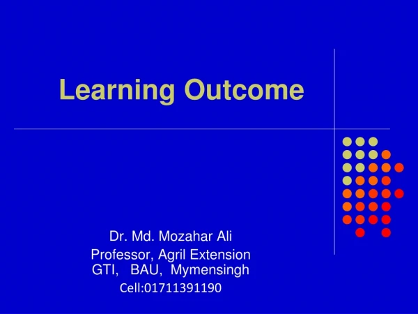 Learning Outcome