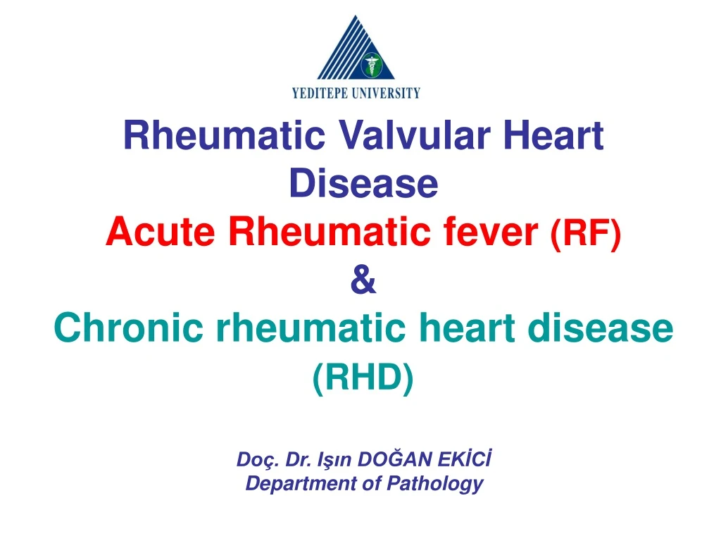 rheumatic valvular heart disease acute rheumatic