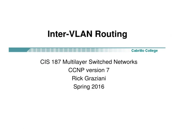 Inter-VLAN Routing