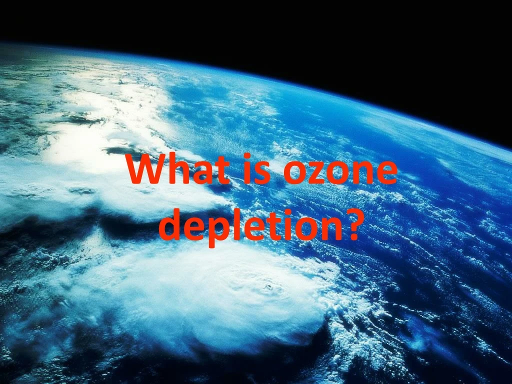 what is ozone depletion