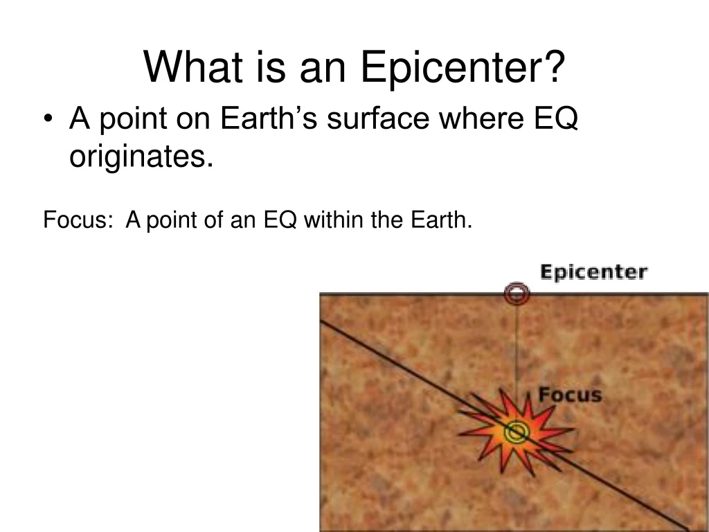 what is an epicenter