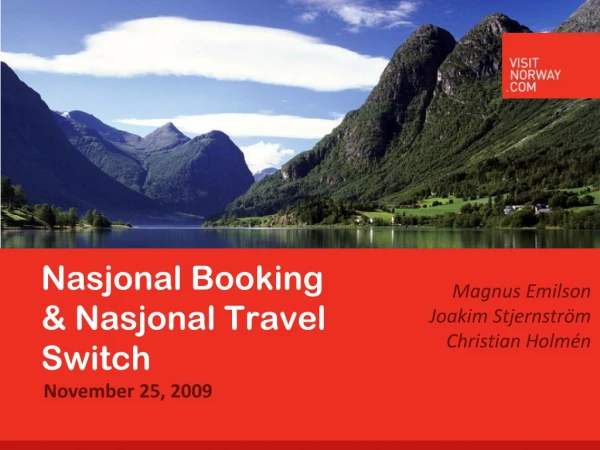 Nasjonal Booking &amp; Nasjonal Travel Switch