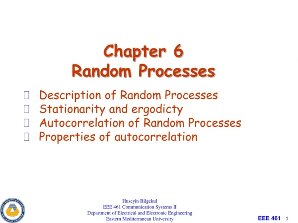 Chapter 6 Random Processes