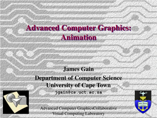 Advanced Computer Graphics: Animation