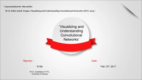 ‘Visualizing and Understanding Convolutional Networks’