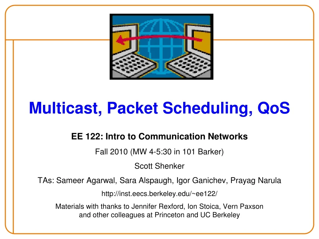 multicast packet scheduling qos