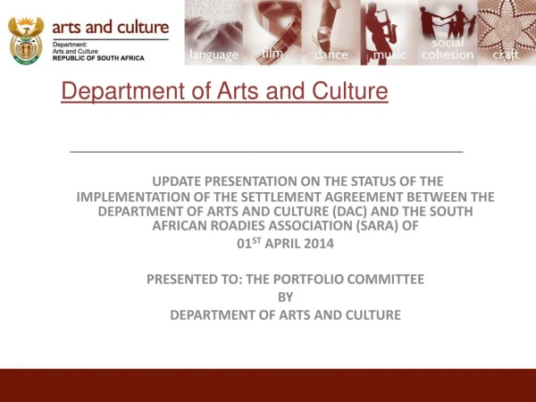 Department of Arts and Culture