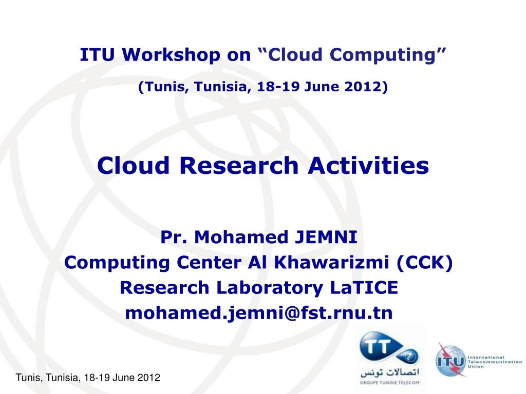 cloud research activities