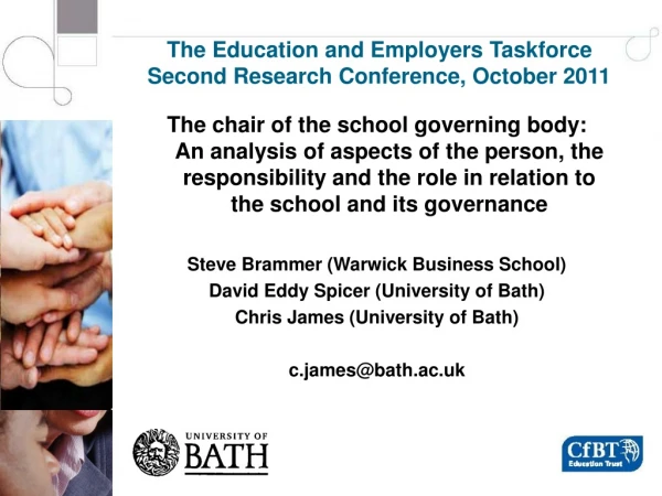 The Education and Employers Taskforce  Second Research Conference, October 2011