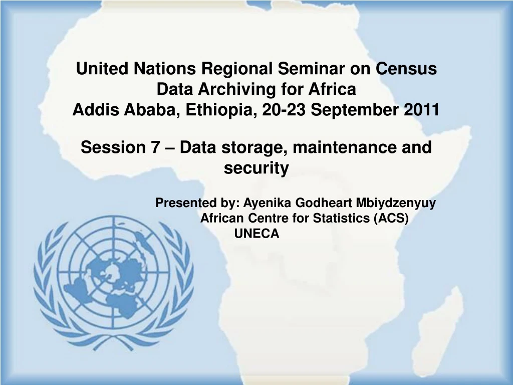 united nations regional seminar on census data