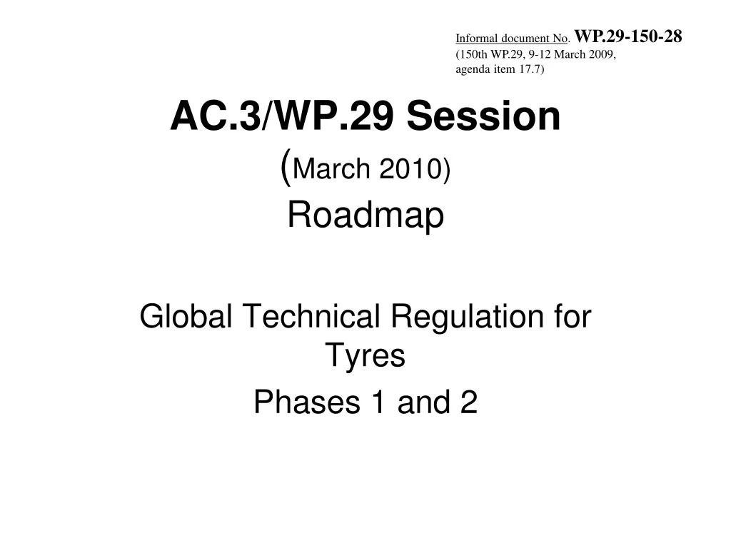 ac 3 wp 29 session march 2010