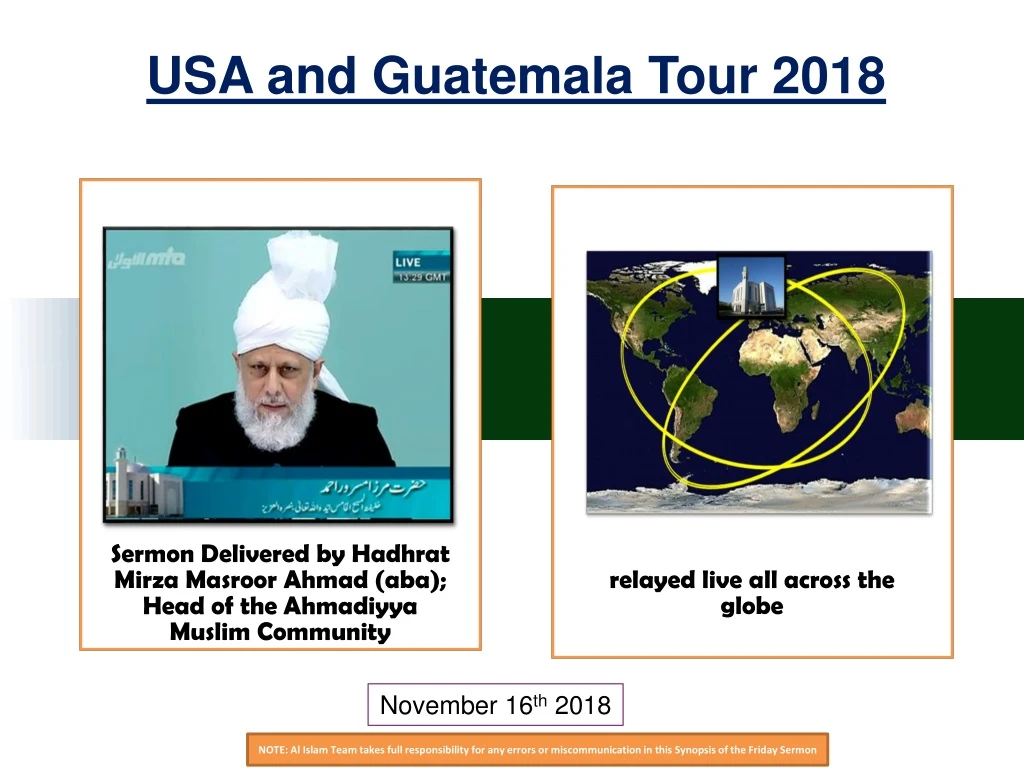 usa and guatemala tour 2018