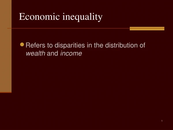 Economic inequality