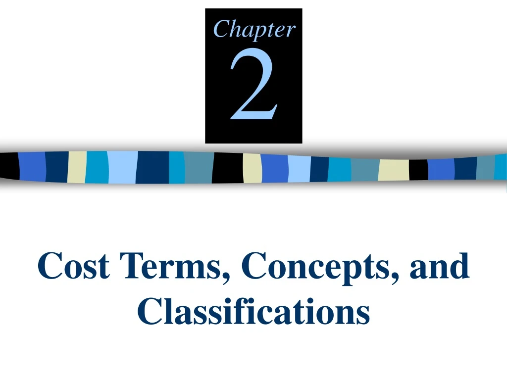 cost terms concepts and classifications