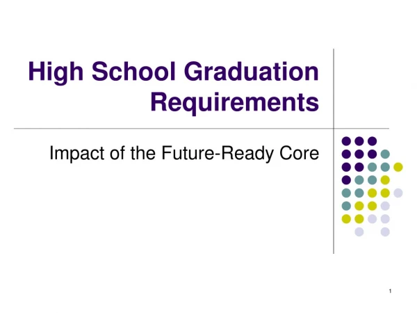 High School Graduation Requirements