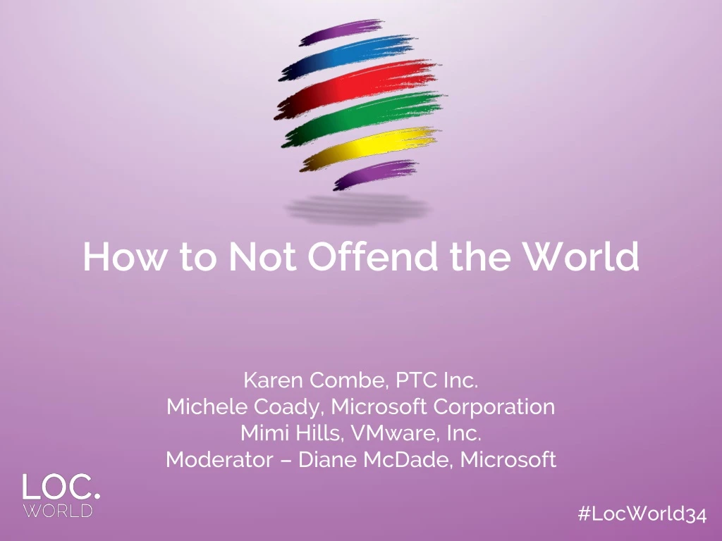 how to not offend the world