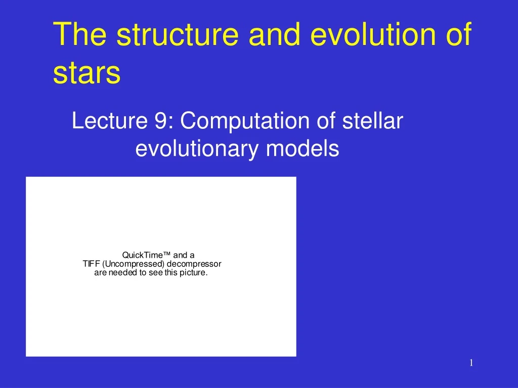 the structure and evolution of stars