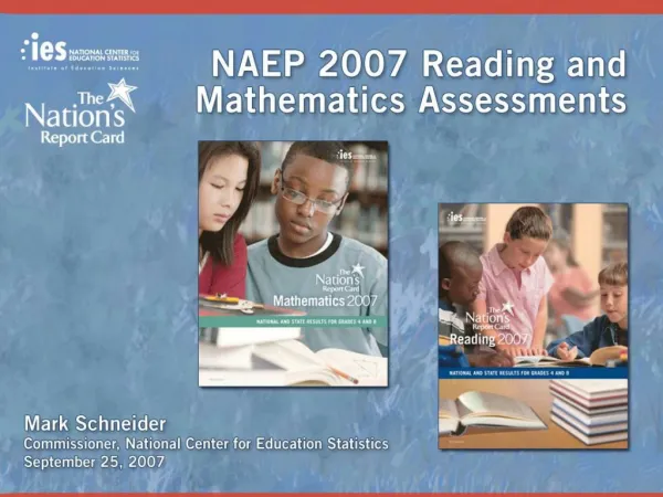 The Nation’s Report Card: Mathematics and Reading 2007