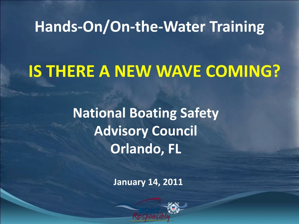 hands on on the water training