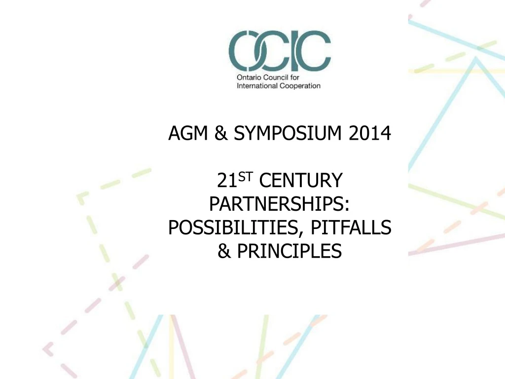 agm symposium 2014 21 st century partnerships