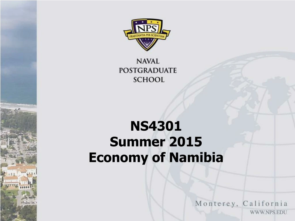 ns4301 summer 2015 economy of namibia