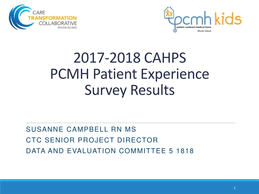 2017 2018 cahps pcmh patient experience survey results