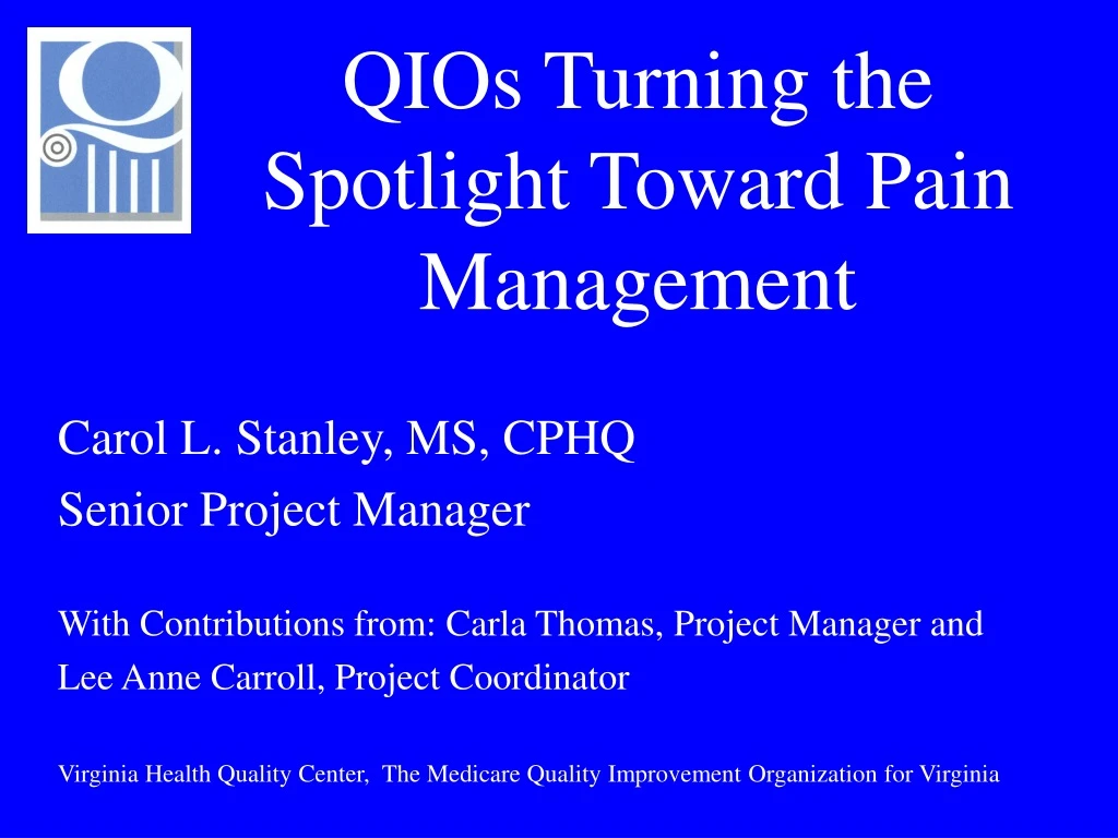 qios turning the spotlight toward pain management