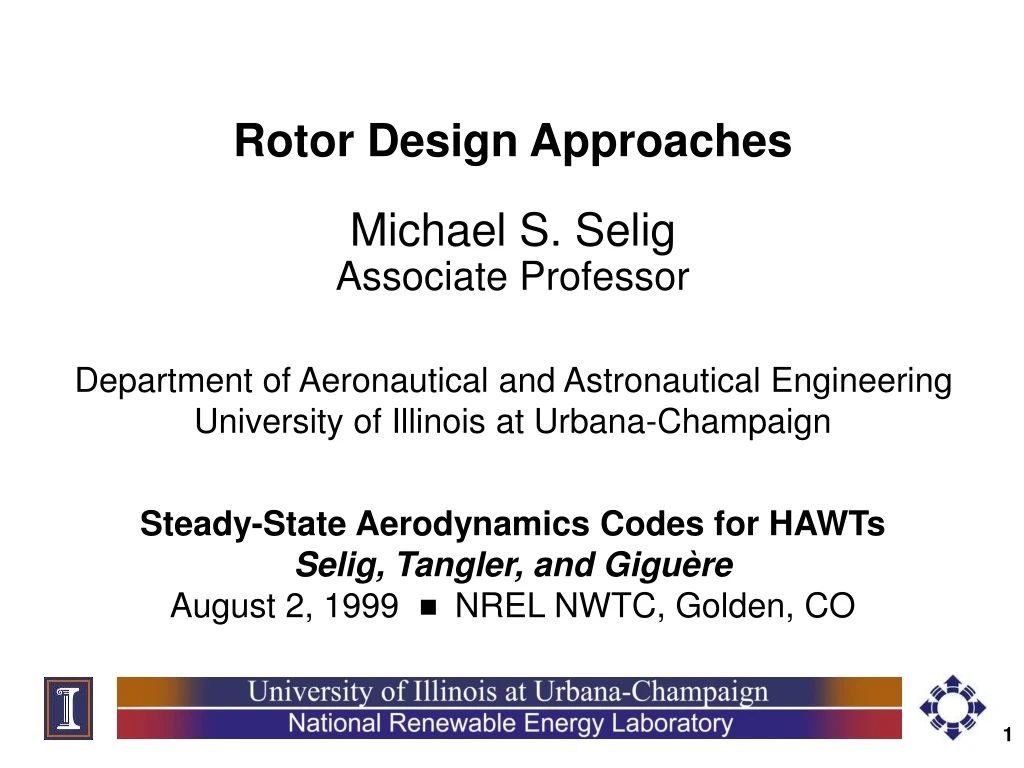 rotor design approaches