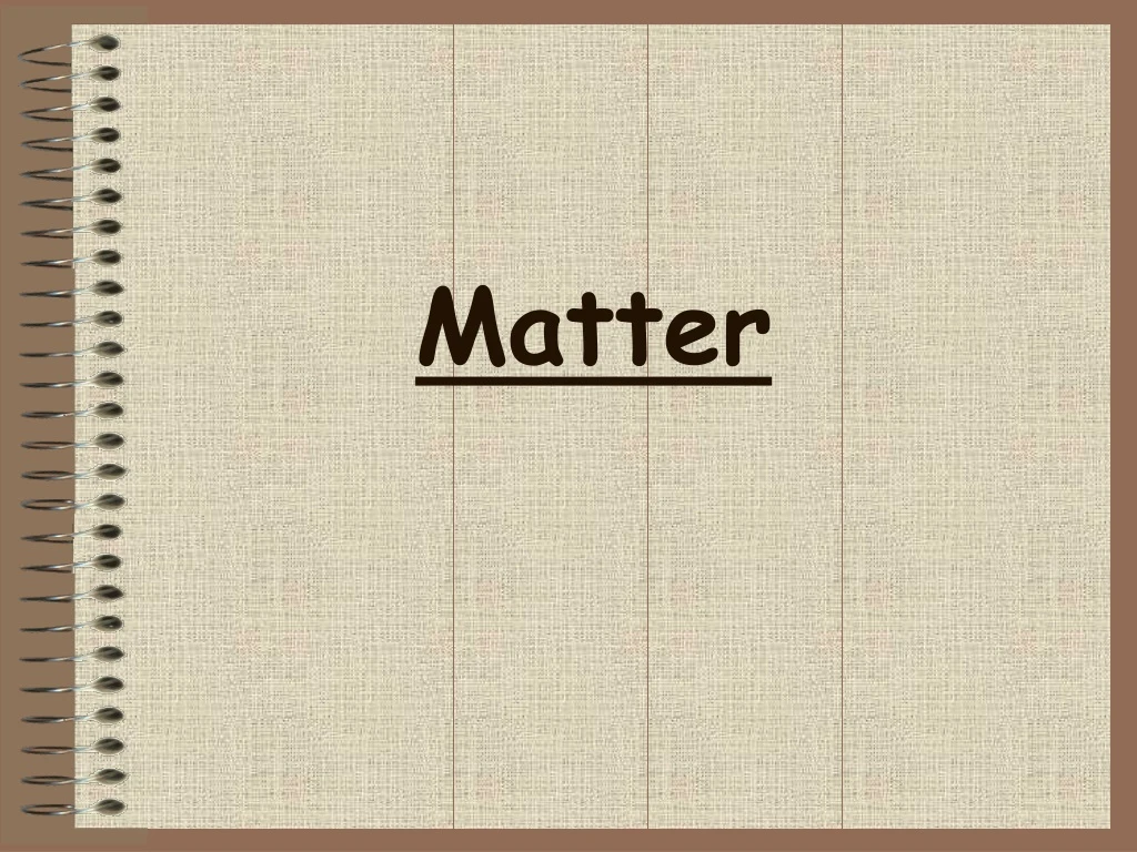 matter