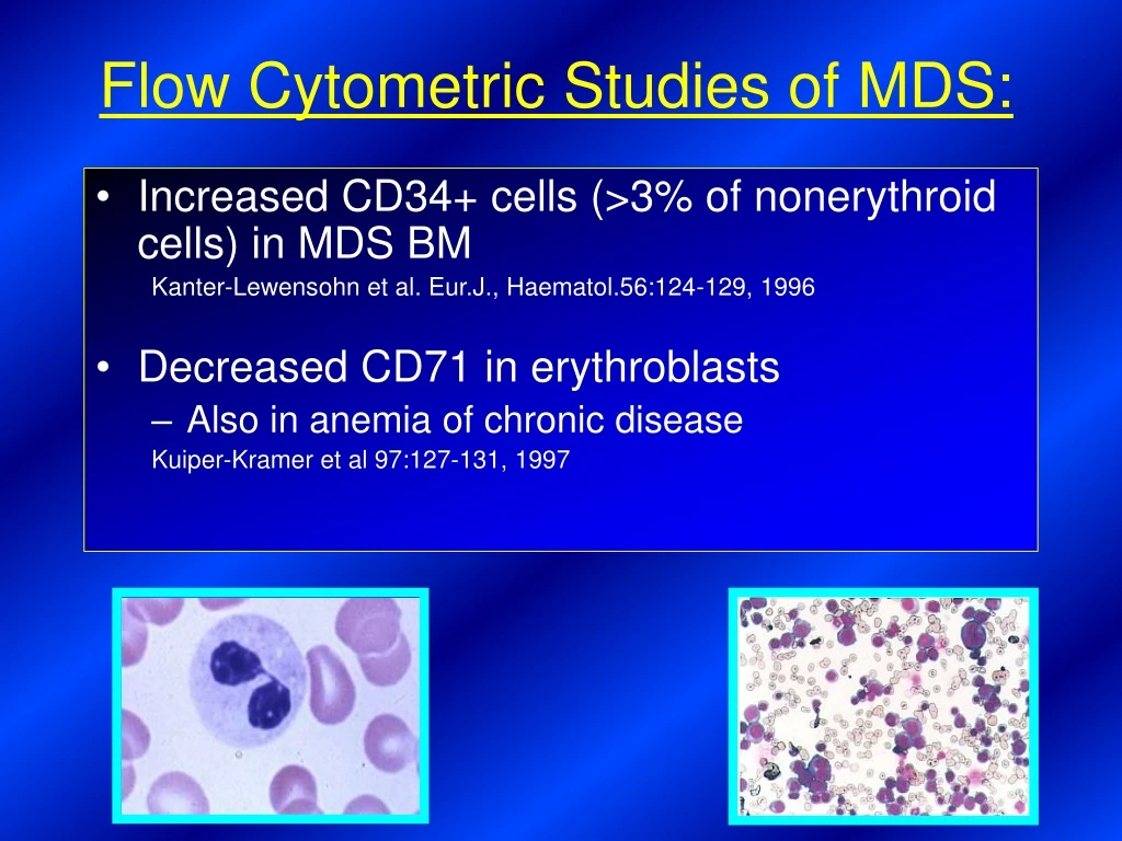 flow cytometric studies of mds