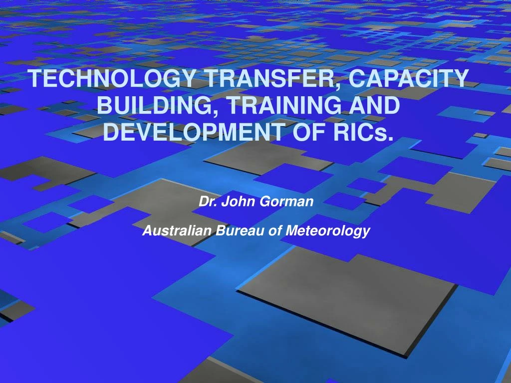 dr john gorman australian bureau of meteorology