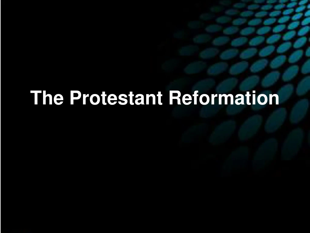 the protestant reformation