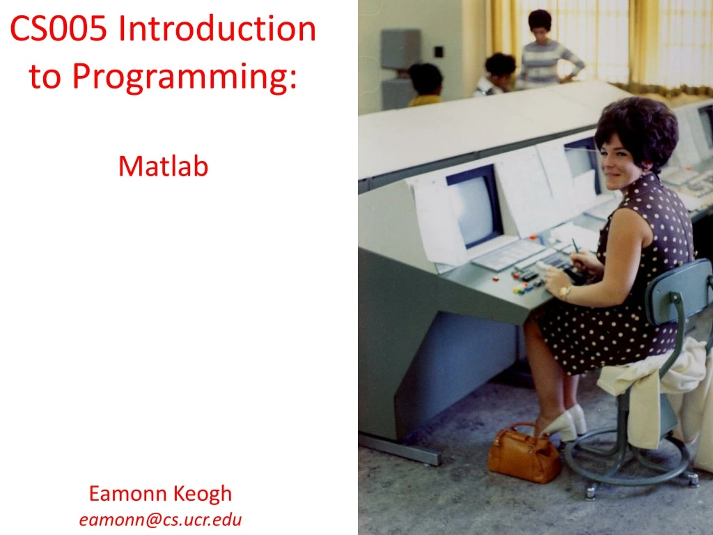 cs005 introduction to programming matlab