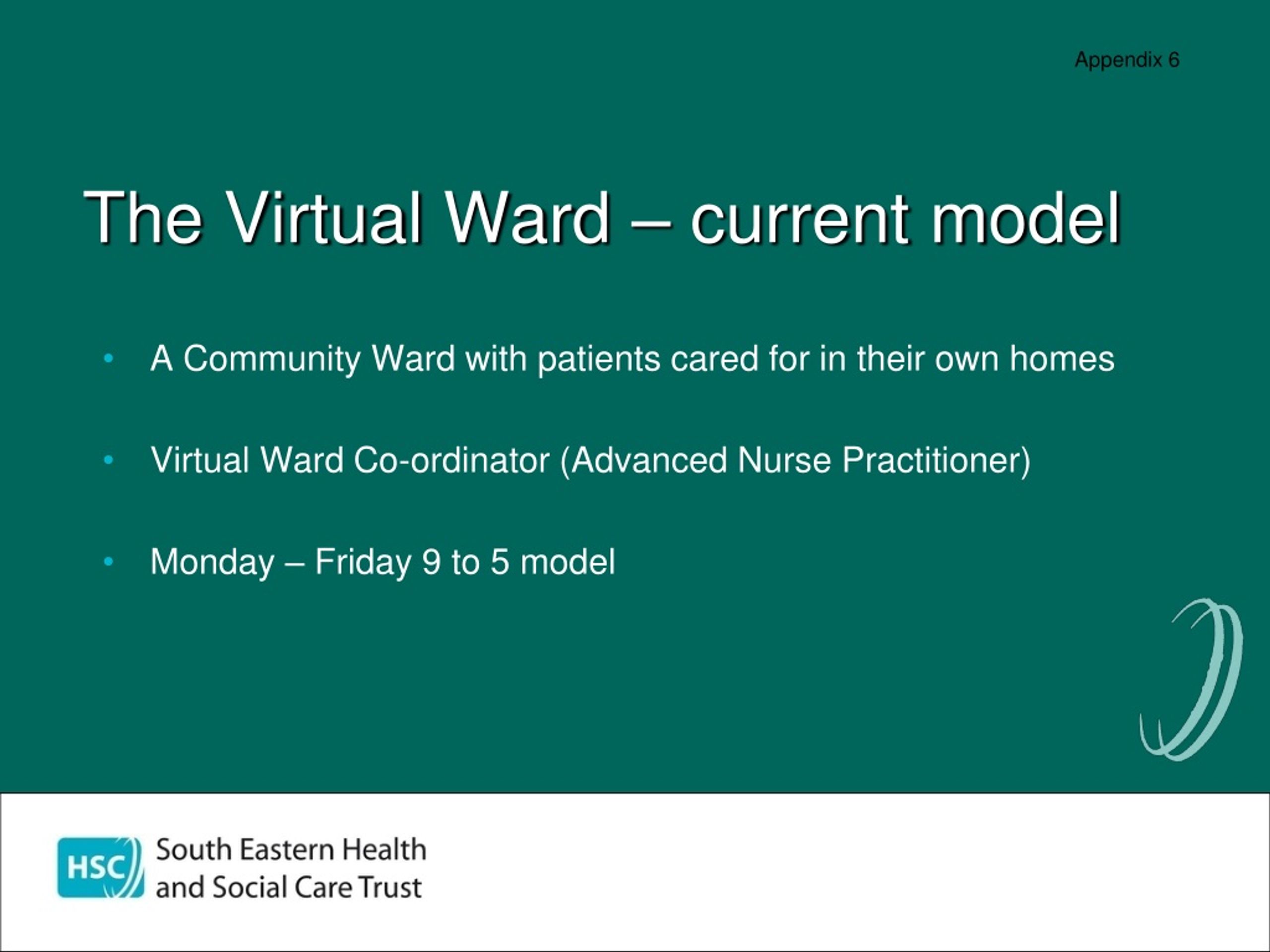 Virtual Ward Flowchart PPT - Enhancing Community Care: The Virtual Ward Model PowerPoint ...