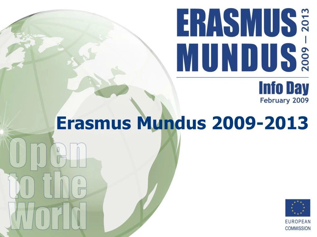 erasmus mundus 2009 2013