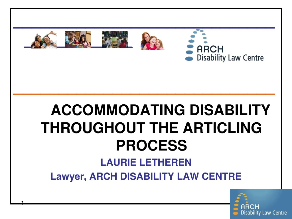 accommodating disability throughout the articling