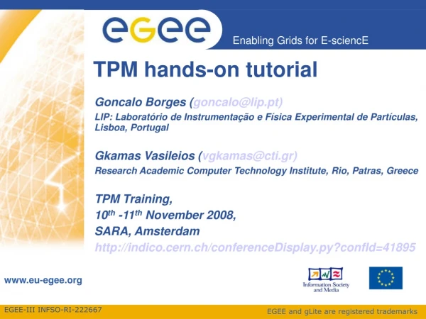 TPM hands-on tutorial