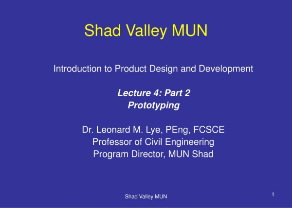 Shad Valley MUN