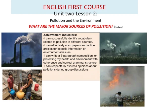 ENGLISH FIRST COURSE