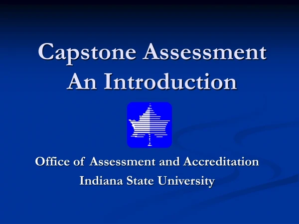 Capstone Assessment An Introduction