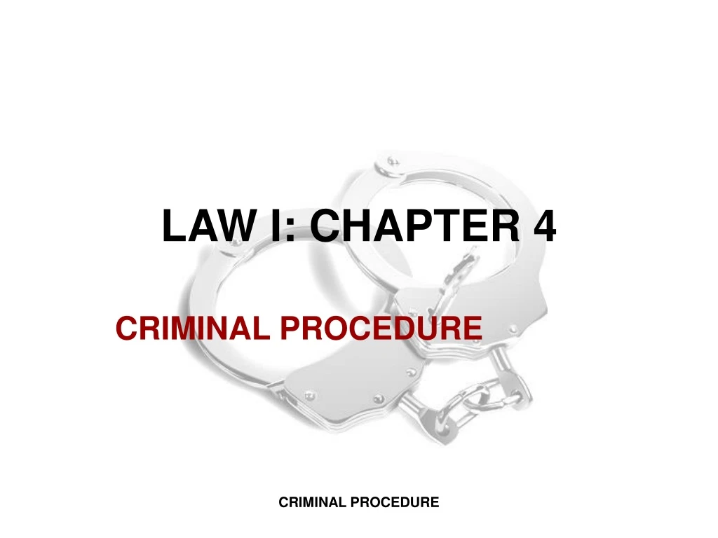 law i chapter 4
