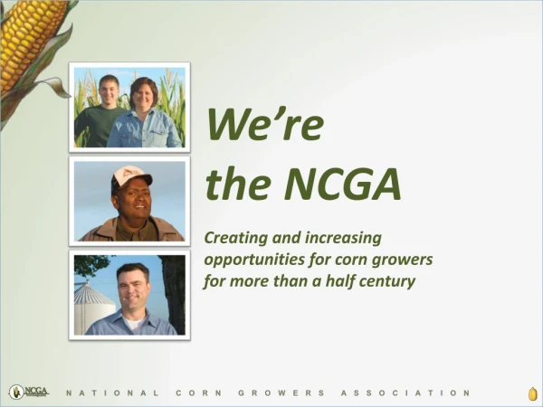 We’re  the NCGA