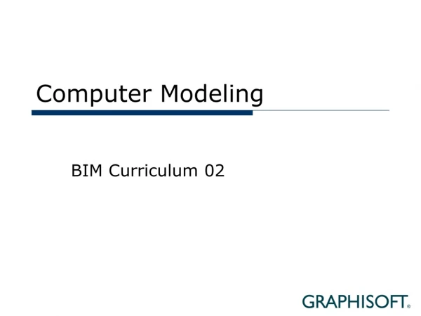 Computer  Modeling