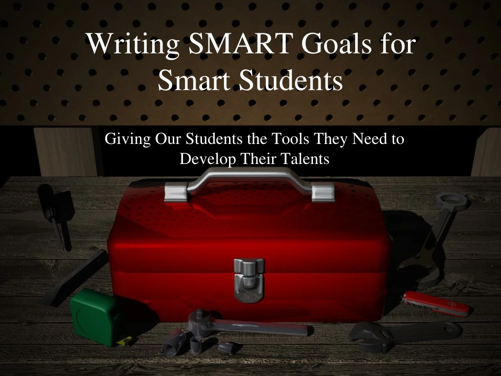 writing smart goals for smart students