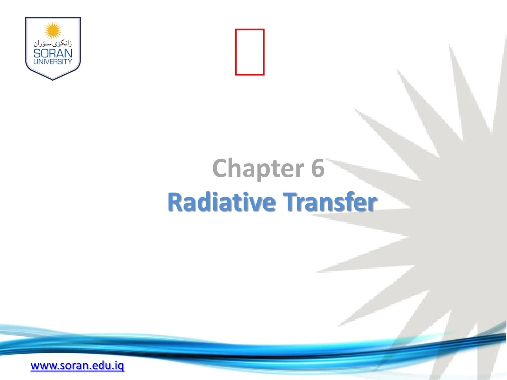 chapter 6 radiative transfer