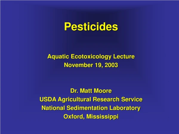 Pesticides