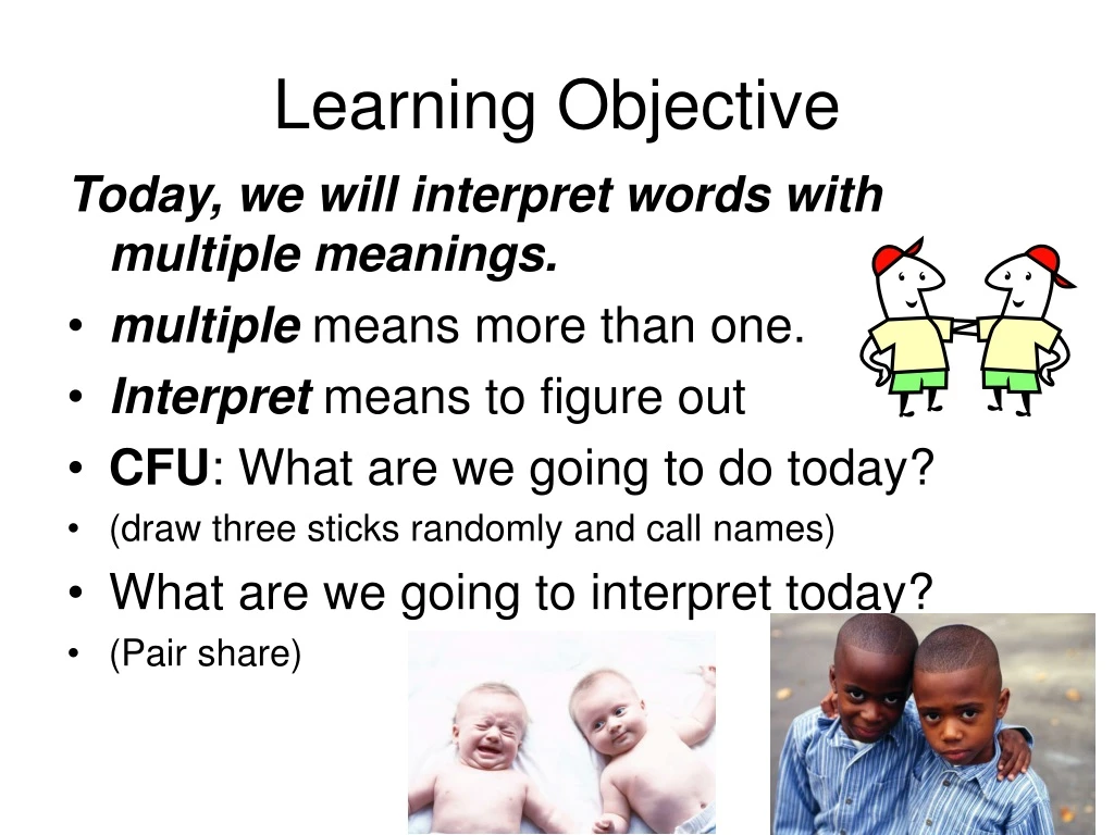 learning objective