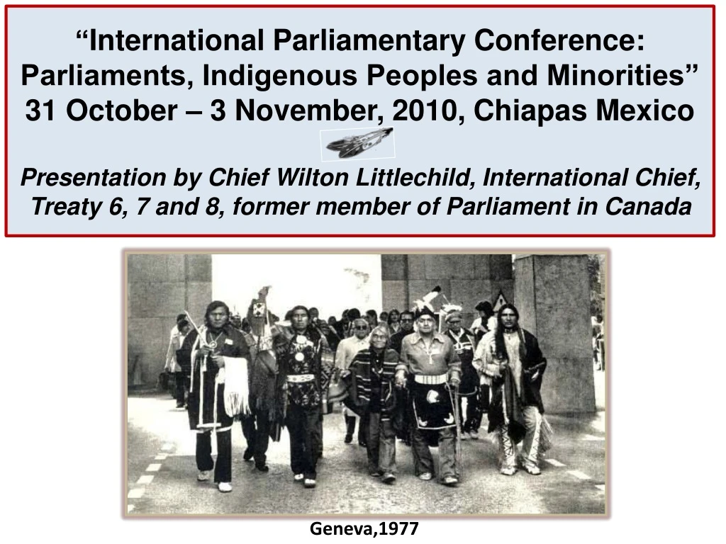 international parliamentary conference