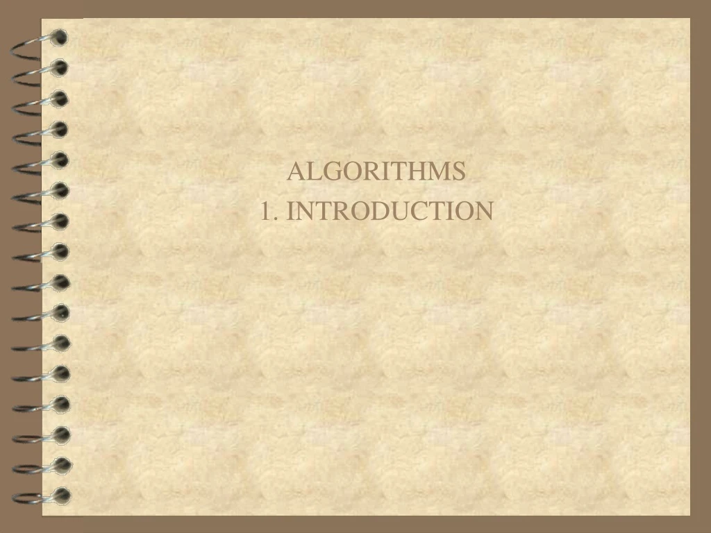 algorithms 1 introduction