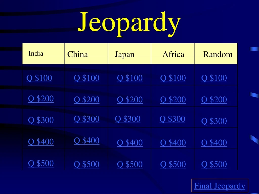 jeopardy